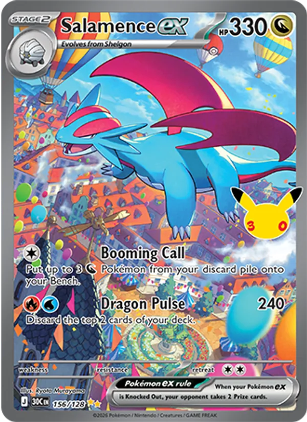156 Salamence ex – 30th Celebration