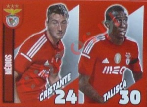 14 Cristante/Talisca (médios) – Panini SL Benfica 2014-2015