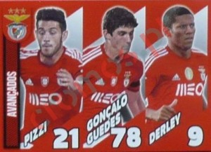 17 Pizzi/Gonçalo Guedes/Derley (avançados) – Panini SL Benfica 2014-2015