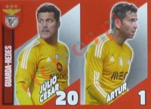 8 Júlio César/Artur (guarda-redes) – Panini SL Benfica 2014-2015