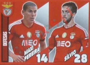 9 Maxi Pereira/Sílvio (defesas) – Panini SL Benfica 2014-2015