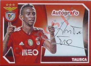 109 Talisca (Autógrafo) – Panini SL Benfica 2014-2015