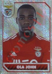 111 Ola John (portrait) – Panini SL Benfica 2014-2015
