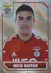 118 Nico Gaitán (portrait) – Panini SL Benfica 2014-2015