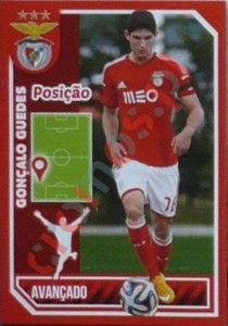134 Gonçalo Guedes (posição) – Panini SL Benfica 2014-2015