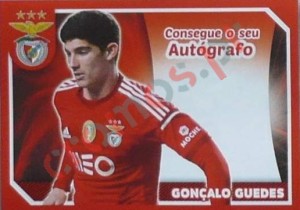 135 Gonçalo Guedes (Autógrafo) – Panini SL Benfica 2014-2015