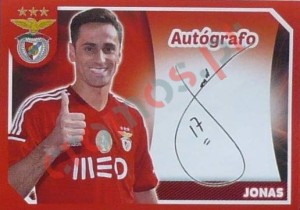 149 Jonas (Autógrafo) – Panini SL Benfica 2014-2015