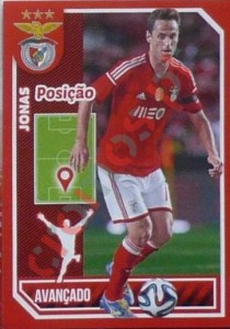 150 Jonas (posição) – Panini SL Benfica 2014-2015