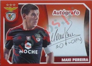 37 Maxi Pereira (Autógrafo) – Panini SL Benfica 2014-2015