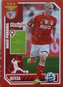 38 Maxi Pereira (posição) – Panini SL Benfica 2014-2015