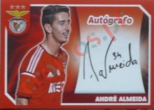 47 André Almeida (Autógrafo) – Panini SL Benfica 2014-2015