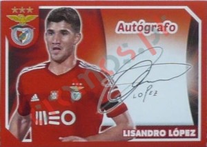 67 Lisandro López (Autógrafo) – Panini SL Benfica 2014-2015