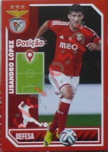 68 Lisandro López (posição) – Panini SL Benfica 2014-2015