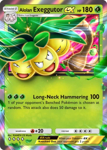 005 Alolan Exeggutor ex – Dual Fusion