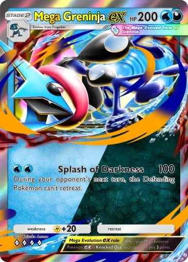 042 Mega Greninja ex – Dual Fusion