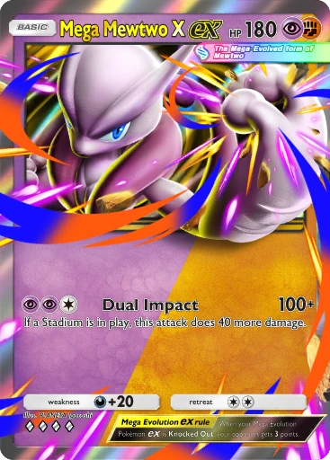 056 Mega Mewtwo X ex – Dual Fusion