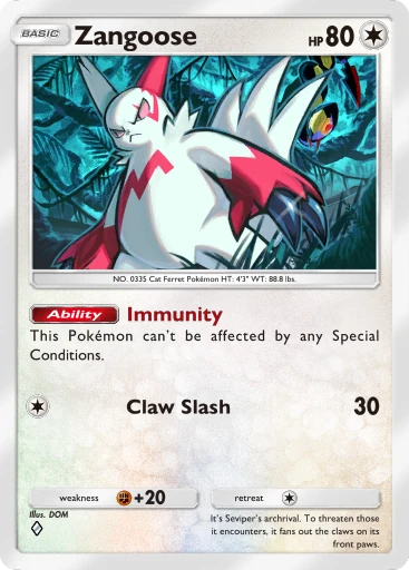 112 Zangoose – Dual Fusion