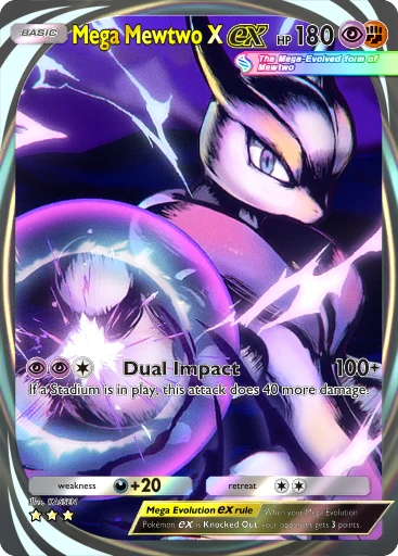 185 Mega Mewtwo X ex – Dual Fusion