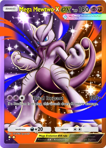 157 Mega Mewtwo X ex – Dual Fusion