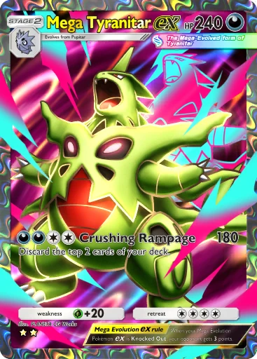 160 Mega Tyranitar ex – Dual Fusion