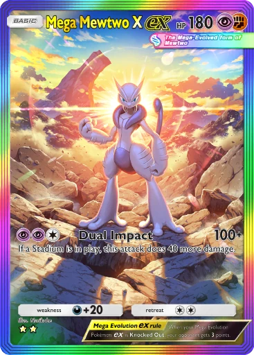 175 Mega Mewtwo X ex – Dual Fusion