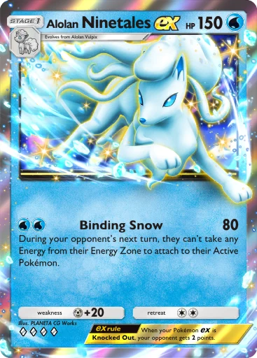 056 Alolan Ninetales ex – Deluxe Pack: Mega
