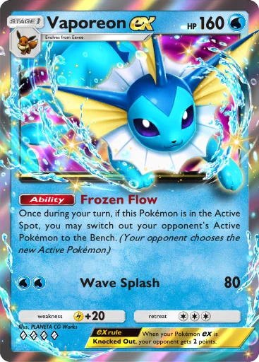 061 Vaporeon ex – Deluxe Pack: Mega