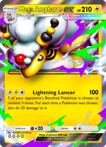 090 Mega Ampharos ex – Deluxe Pack: Mega