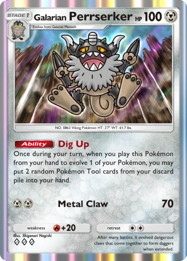154 Galarian Perrserker – Deluxe Pack: Mega