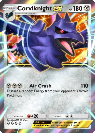 167 Corviknight ex – Deluxe Pack: Mega