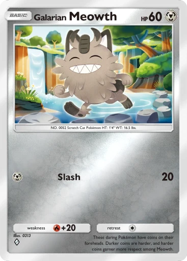 334 Galarian Meowth – Deluxe Pack: Mega