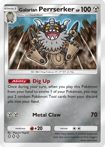 335 Galarian Perrserker – Deluxe Pack: Mega