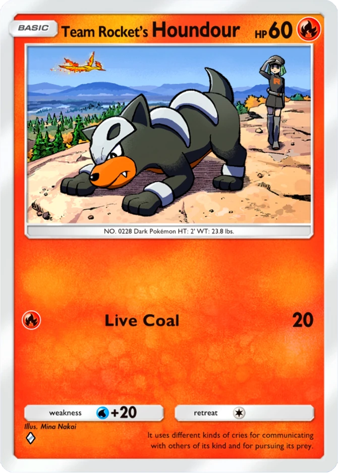 008 Team Rocket's Houndour – Team Rocket's Ambition