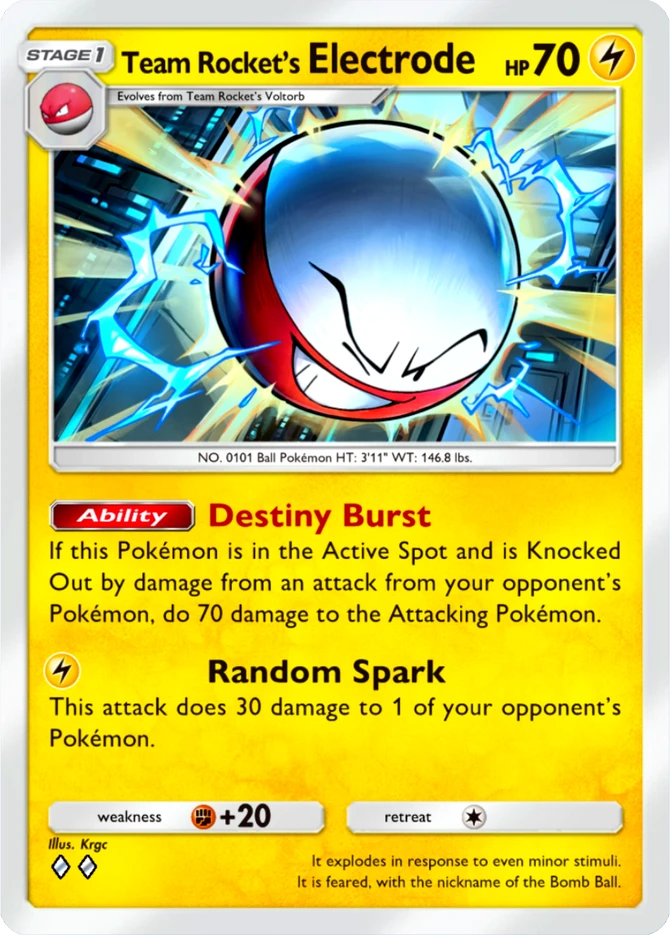 020 Team Rocket's Electrode – Team Rocket's Ambition