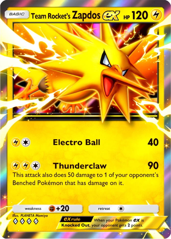 021 Team Rocket's Zapdos ex – Team Rocket's Ambition