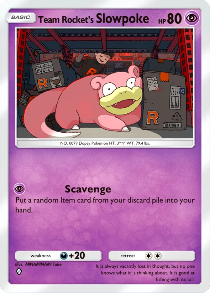 025 Team Rocket's Slowpoke – Team Rocket's Ambition