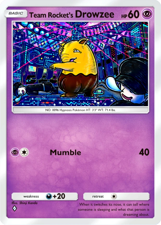 027 Team Rocket's Drowzee – Team Rocket's Ambition