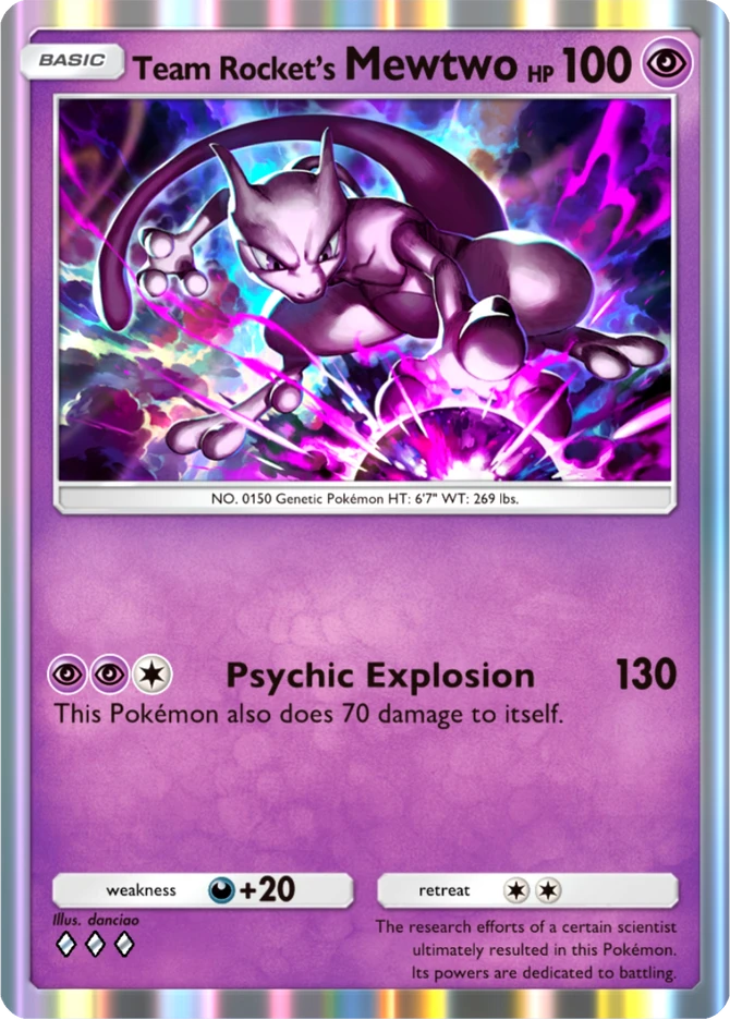 030 Team Rocket's Mewtwo – Team Rocket's Ambition