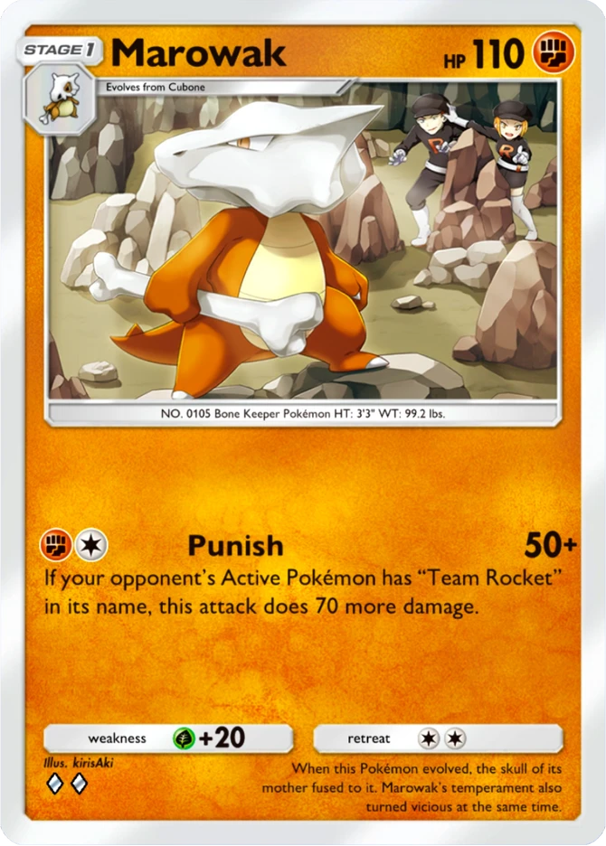 036 Marowak – Team Rocket's Ambition