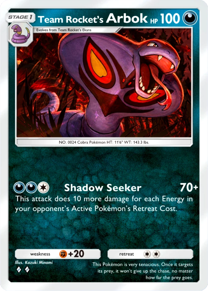 039 Team Rocket's Arbok – Team Rocket's Ambition