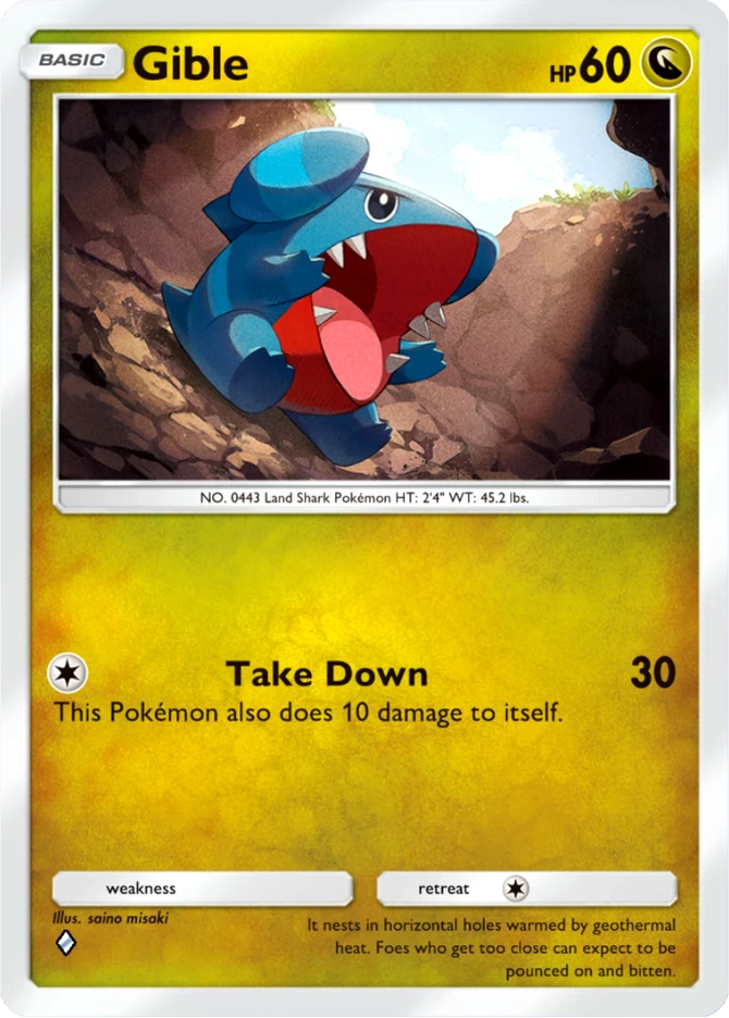 052 Gible – Team Rocket's Ambition