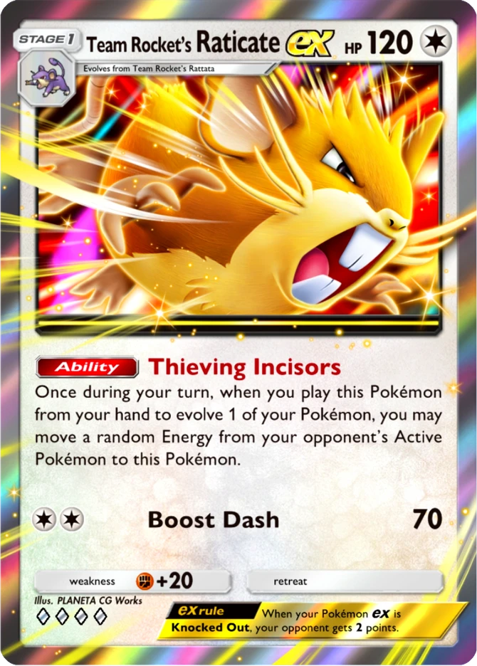 059 Team Rocket's Raticate ex – Team Rocket's Ambition