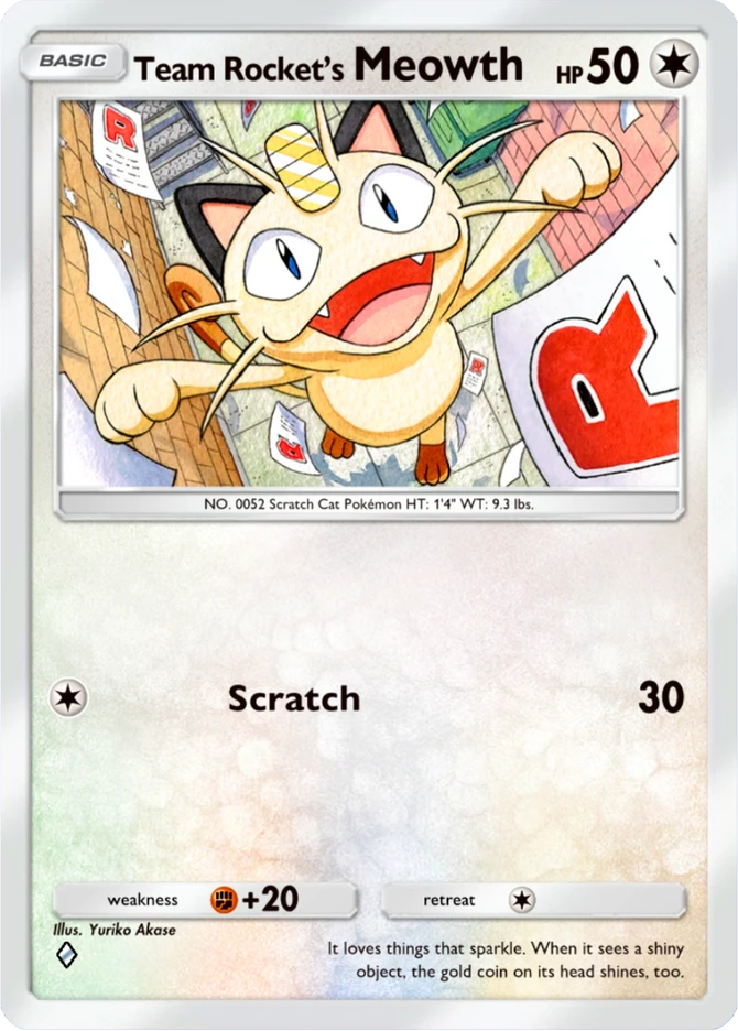 060 Team Rocket's Meowth – Team Rocket's Ambition