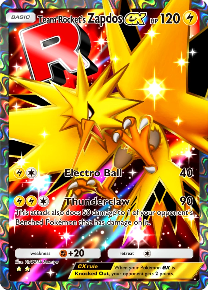 081 Team Rocket's Zapdos ex – Team Rocket's Ambition