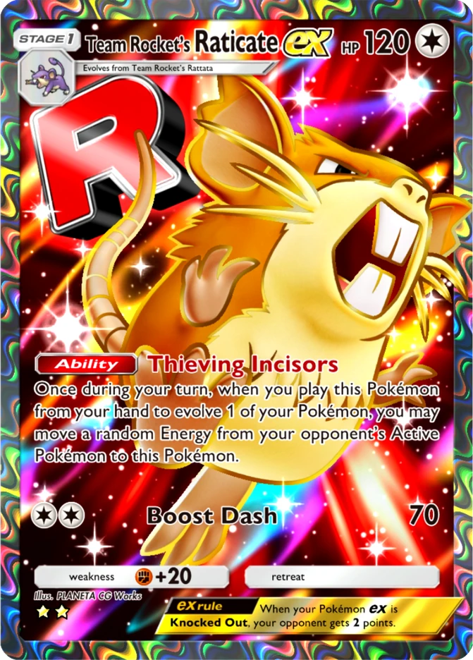 084 Team Rocket's Raticate ex – Team Rocket's Ambition