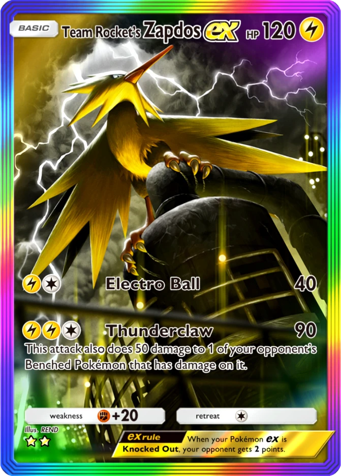 090 Team Rocket's Zapdos ex – Team Rocket's Ambition