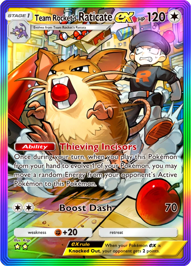 093 Team Rocket's Raticate ex – Team Rocket's Ambition
