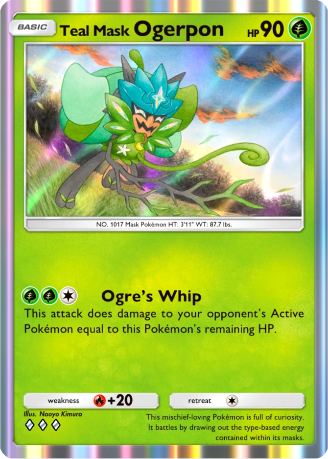 019 Teal Mask Ogerpon – Ruler of the Skies