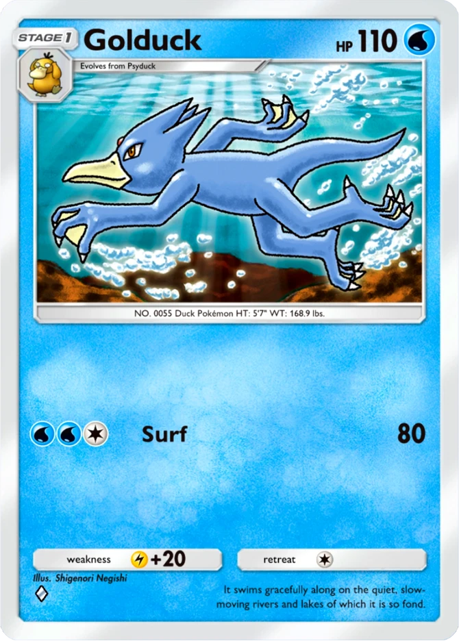 031 Golduck – Ruler of the Skies