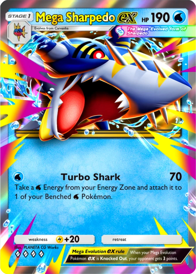 035 Mega Sharpedo ex – Ruler of the Skies
